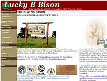 Tablet Screenshot of luckybbison.com